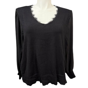 Society 212 Sweater Long Sleeve Black Size 2X